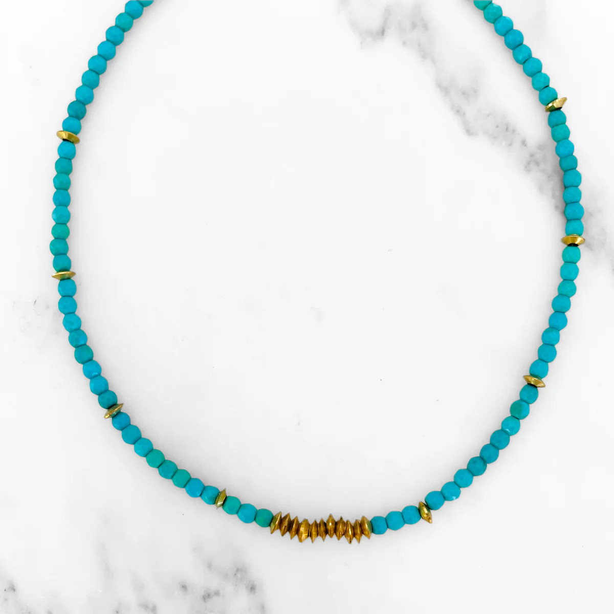 Turquoise // Gold Kahlia Choker | SHALLA WISTA STUDIO
