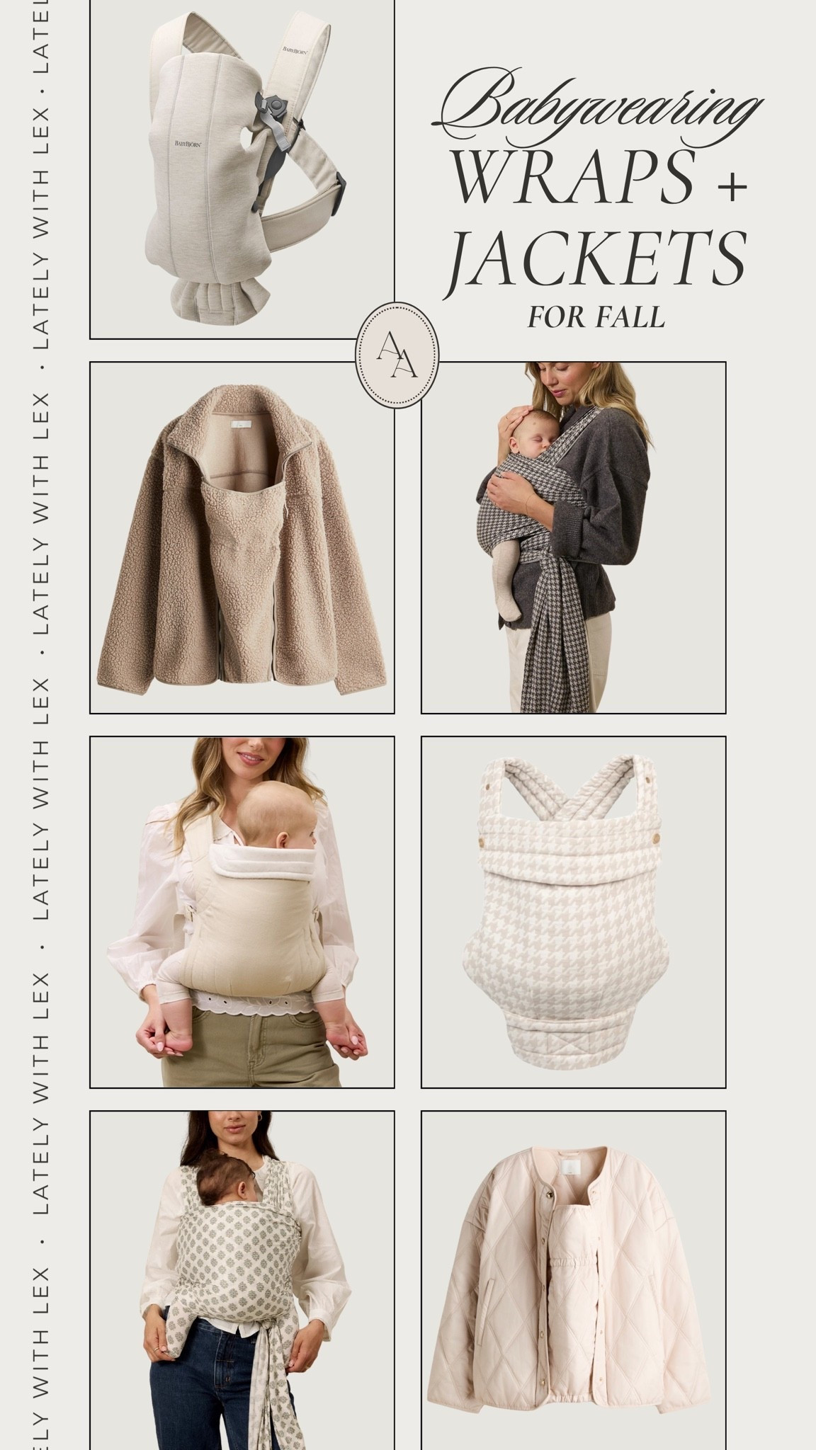 Baby wearing wraps, carriers, and jackets for fall! I love the Solly Baby wraps during the newborn stage, but also linking more structured ones as baby grows for more support! 

Also, H&M has lots of cute jackets for baby wearing that will be perfect for fall/winter— the loose fit + added panel is perfect for during pregnancy too!

#LTKmomlife #LTKBaby #LTKSeasonal