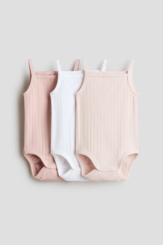 H & M - 3-pack Sleeveless Bodysuits - Light Dusty Pink/Beige | H&M (US + CA)