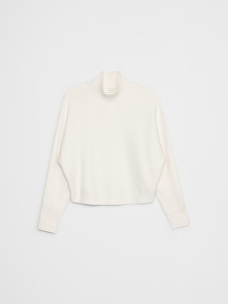 Oversized Turtleneck Cropped Sweater | Banana Republic Factory