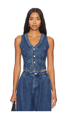 GILET DI JEANS VINTAGE WASH ISLA from Revolve.com | Revolve Clothing (Global)