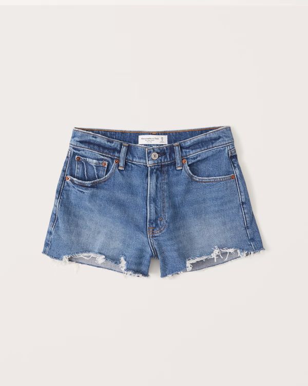 Mid Rise Mom Shorts | Abercrombie & Fitch (US)