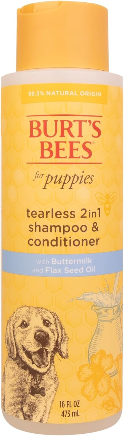 Burts Bees Tearless Puppy Shampoo & Conditioner with Buttermilk, 16 Fl Oz | Amazon (US)