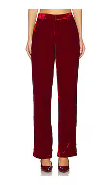 Steve Madden Mercer Pant in Red Velvet from Revolve.com | Revolve Clothing (Global)