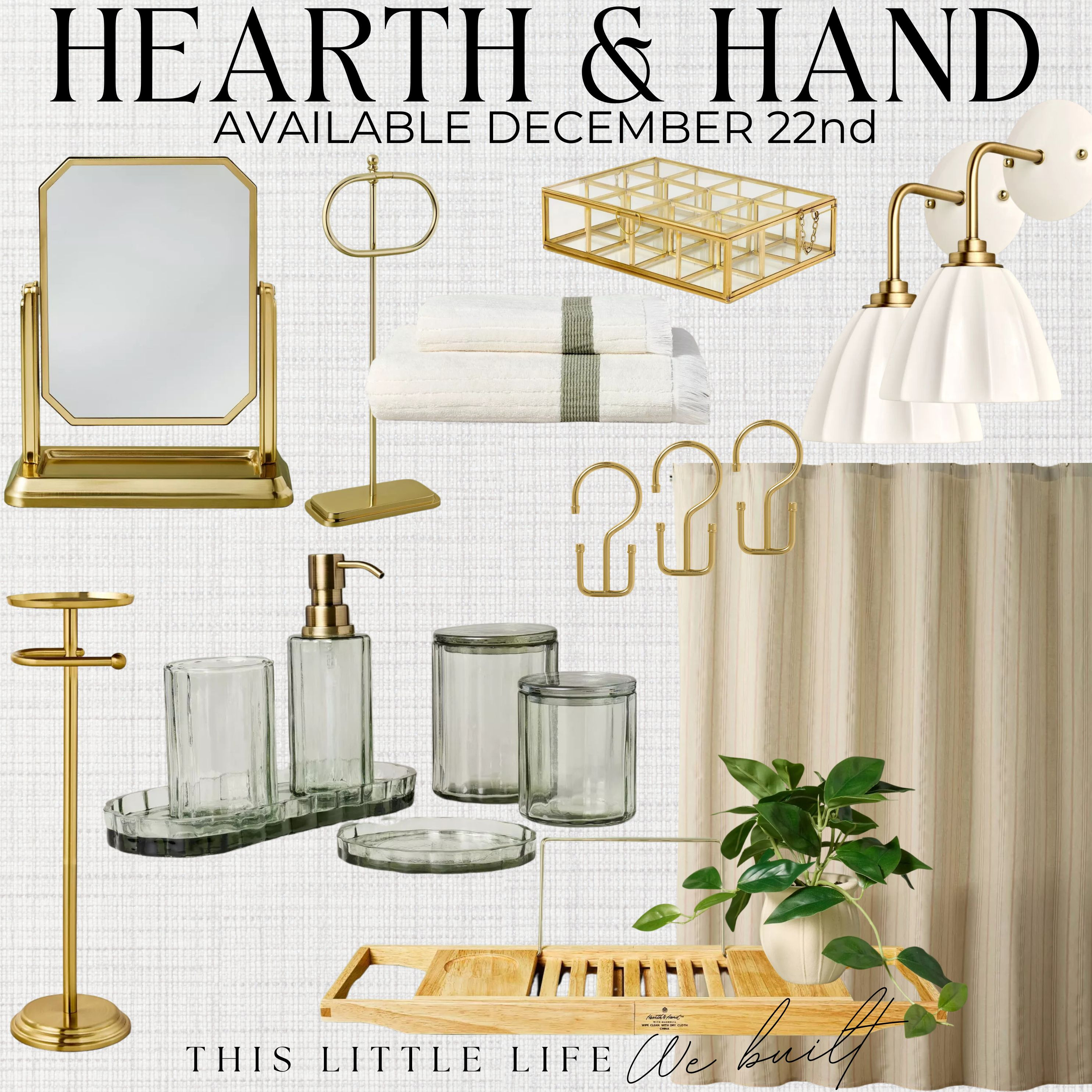Hearth and Hand Spring Collection at Target! Available December 22nd!
Hearth and Hand with Magnolia / Hearth and Hand Furniture / Hearth and Hand Kitchen / Target Home / Spring Decor / Spring Greenery / Spring Wreaths / Spring Area Rugs / Spring Throw Pillows / Linen Throw Blankets / Spring Framed Art / Brass Accents / Spring Decorative Accents / Spring Kitchen / Spring Glassware / Fluted Accents / Fluted Glassware / Spring Textures / Bookshelf Decor / Coffee Table Decor / Brass Table Lamps / Spring Home Office / Neutral Home Decor / Organic Modern Home / Accent Chairs / Accent Lighting / Living Room Furniture / Home Office Furniture / Entryway Furniture / Spring Bathroom / Brass Bathroom Hardware / Brass Sconces / Fluted Sconces / Brass Bath Accessories /  

 #LTKSeasonal #LTKHome #LTKStyleTip