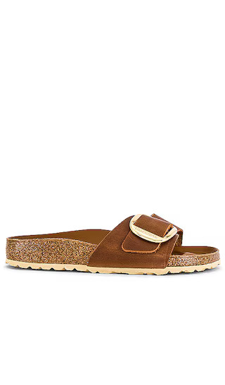 Madrid Big Buckle Sandal in Cognac | Revolve Clothing (Global)