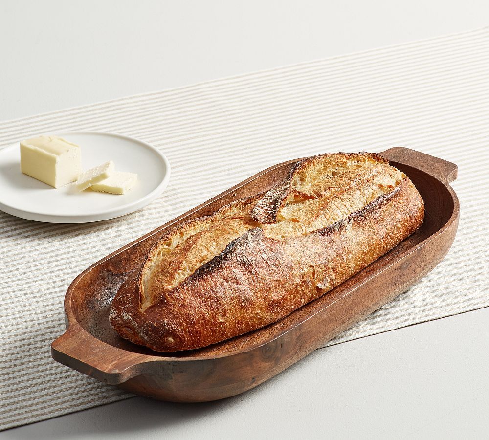Chateau Handcrafted Acacia Wood Dough Bowl | Pottery Barn (US)