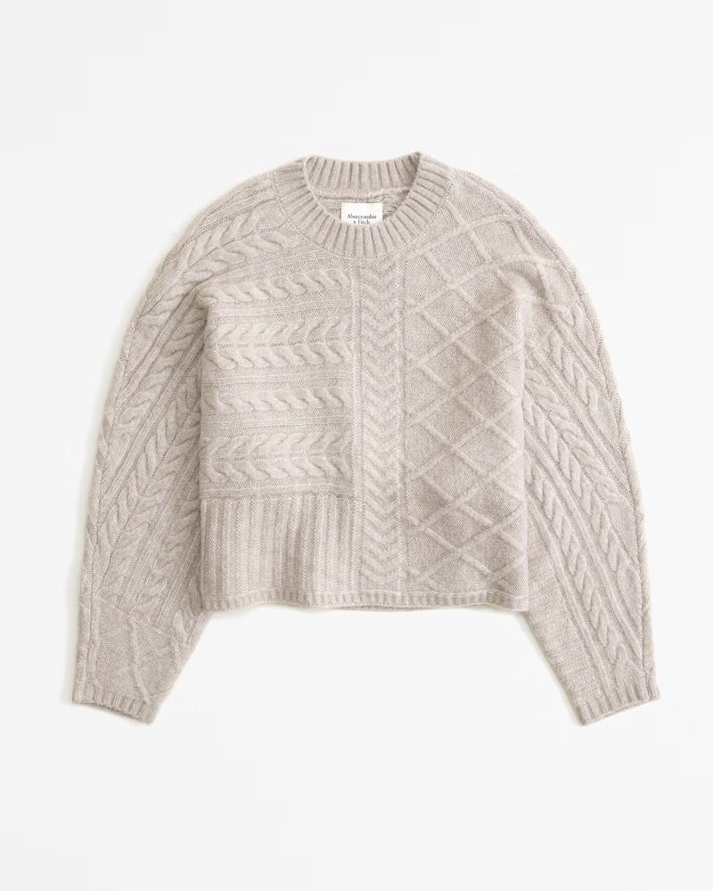 Women's Cable Crew Dolman Sweater | Women's Tops | Abercrombie.com | Abercrombie & Fitch (US)