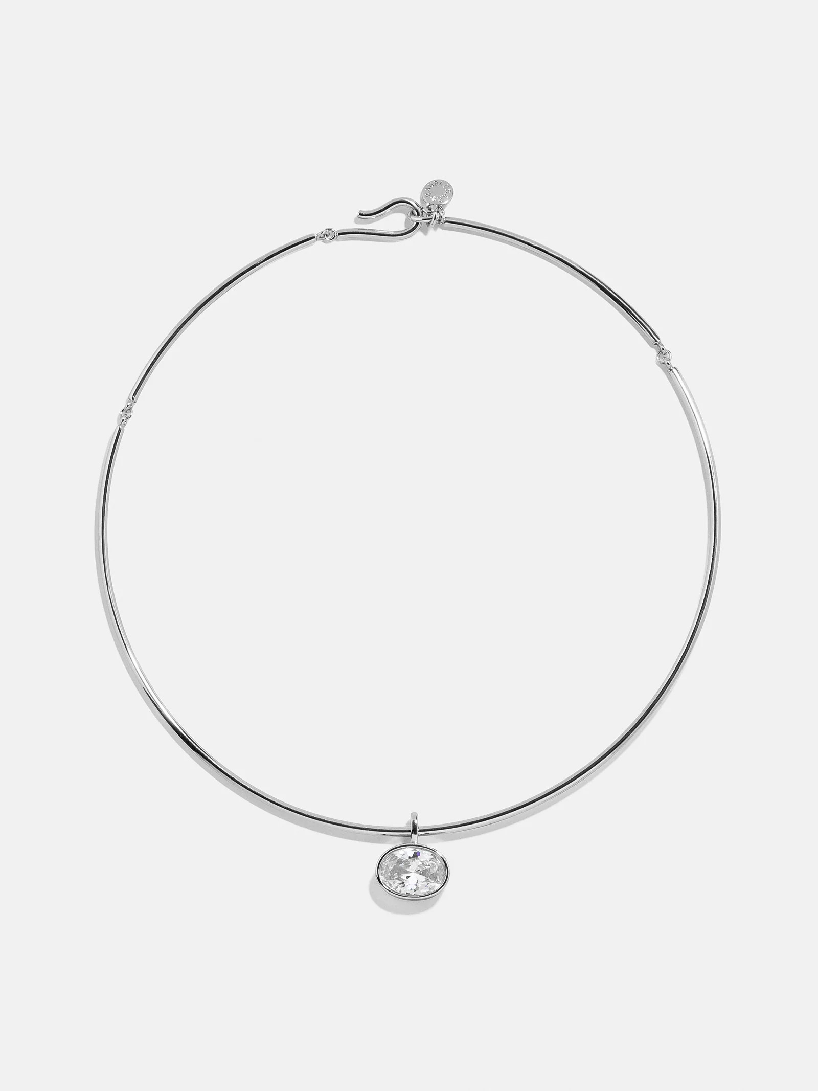 Lexi Crystal Collar Necklace - Silver | BaubleBar