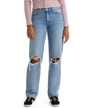Levi's® 94 Mid Rise Baggy Distressed Jeans | Dillard's