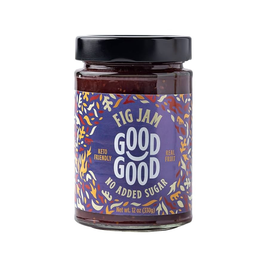 GOOD GOOD Fig Jam - No Added Sugar - Low Calorie - Gluten Free and Vegan - Diabetic and Keto Frie... | Amazon (US)
