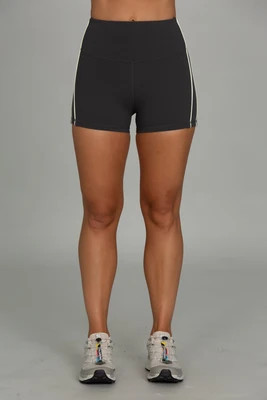 Off-Black Side Stripe 3" StrydeForm Short | Gold Hinge