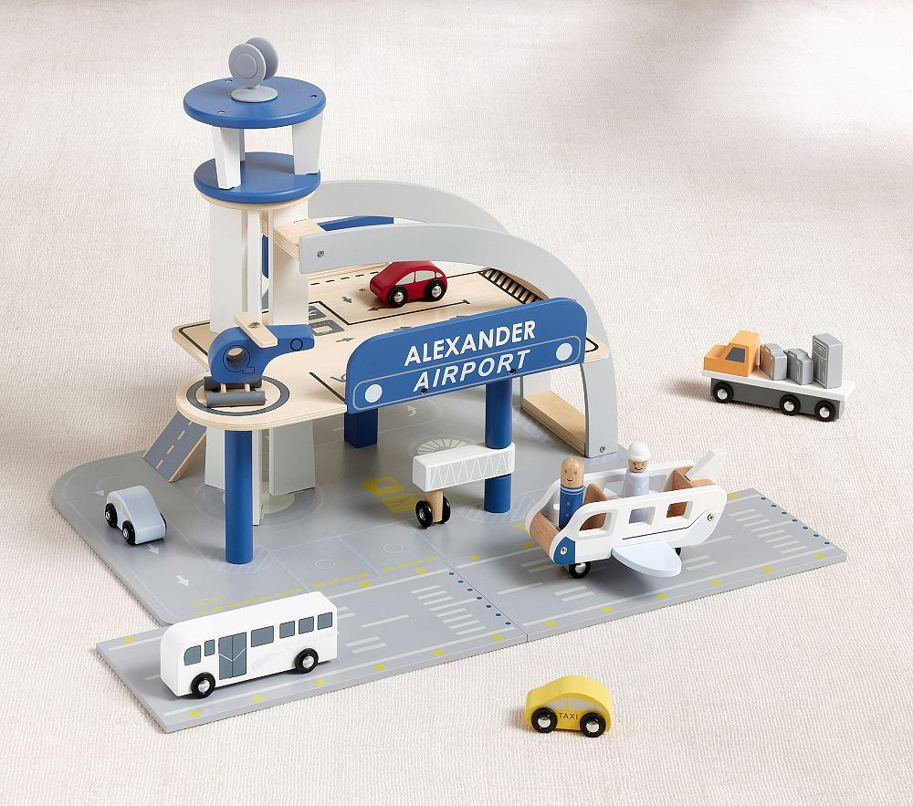 Big Jigs Wooden Airport Play Set | Pottery Barn Kids