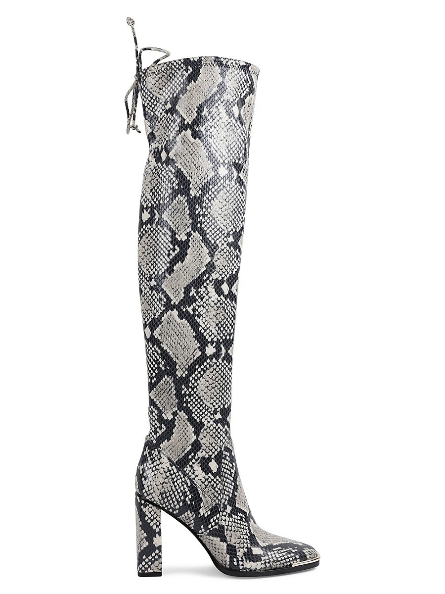 BCBGeneration Women's Abanna Faux Leather Over-The-Knee Boots - Natural Multi Snake - Size 7.5 | Saks Fifth Avenue OFF 5TH