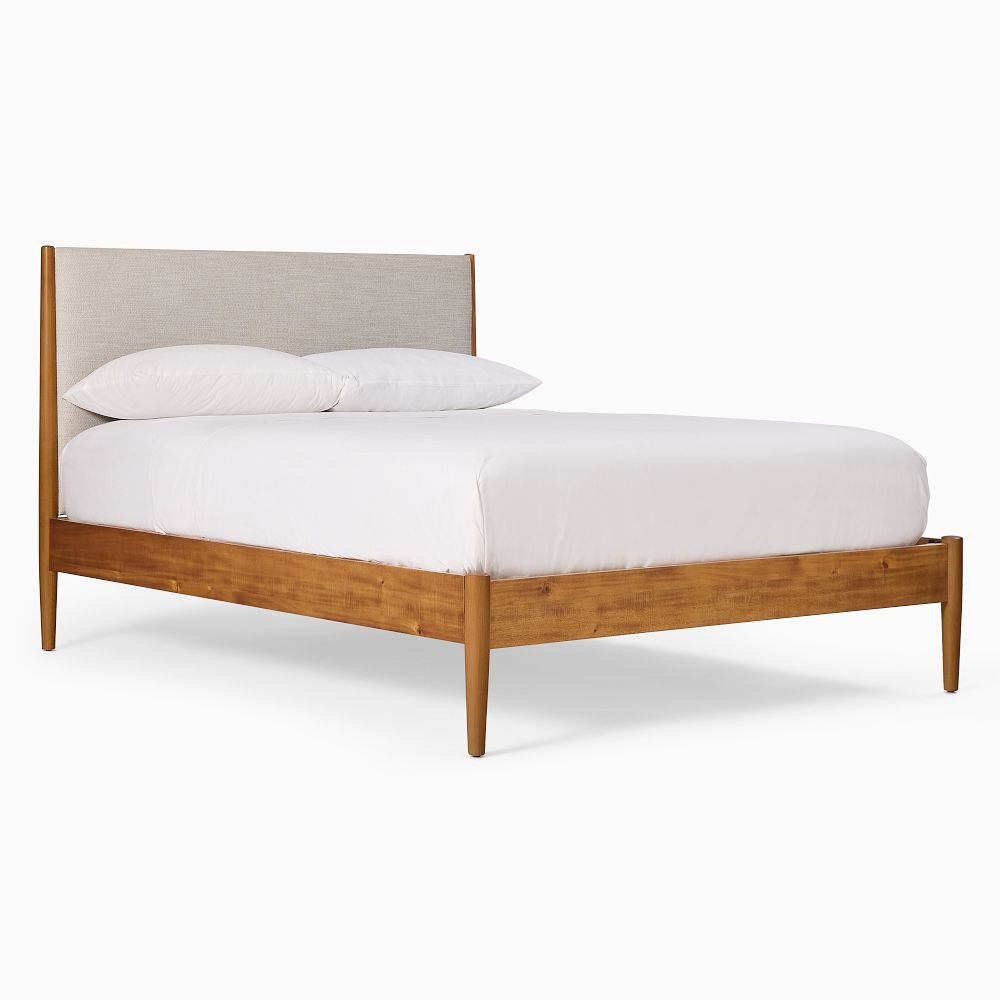 Mid-Century Upholstered Bed | West Elm (US)