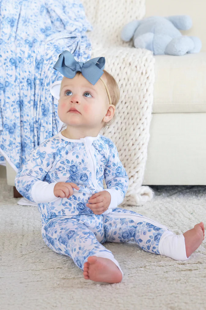 Betsy's Blooms Convertible Zip Romper | Caden Lane