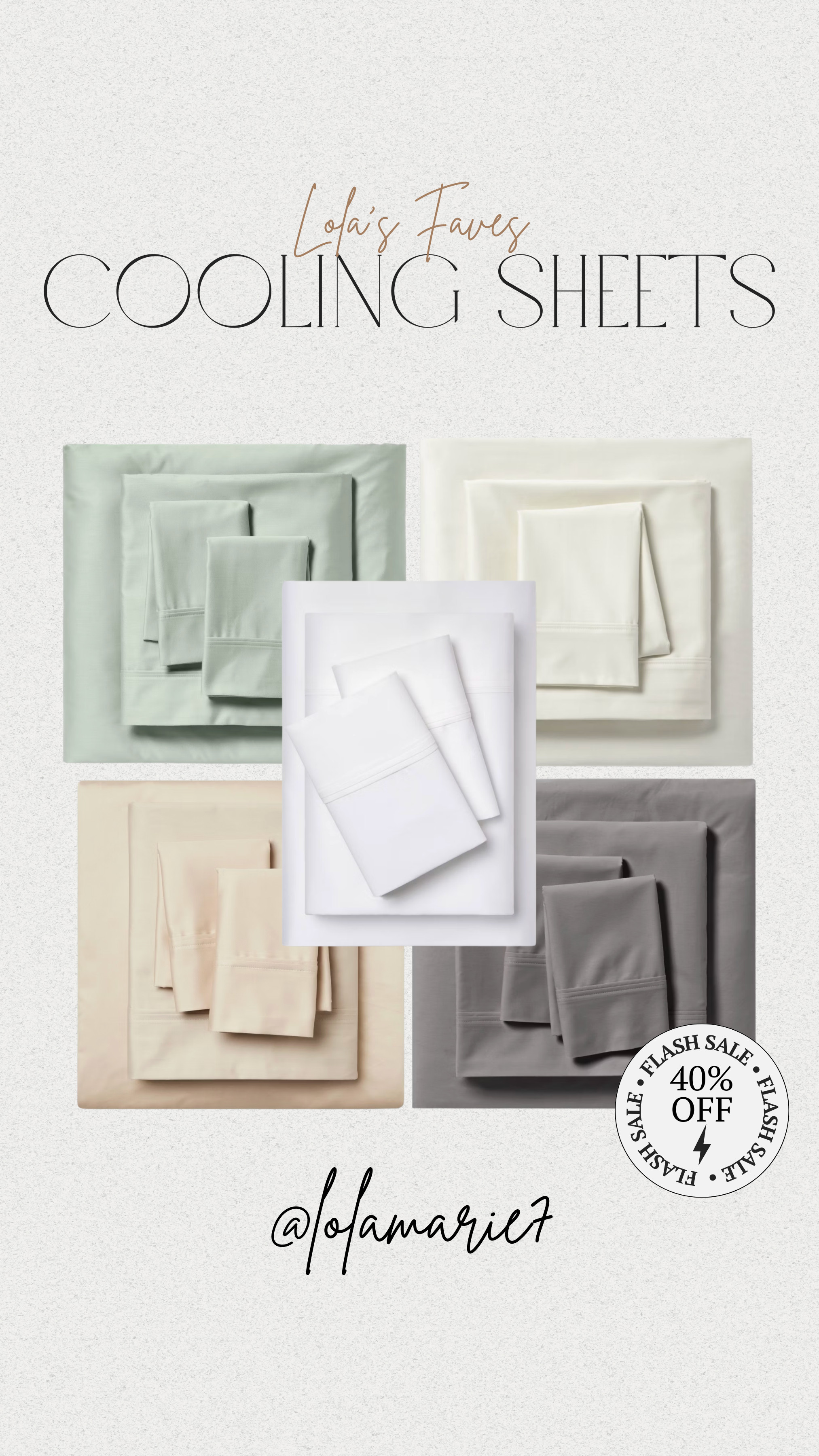 My favorite cooling sheets are 40% until tomorrow! You'll love these!  

 #LTKdayinmylife #LTKHome #LTKSaleAlert
