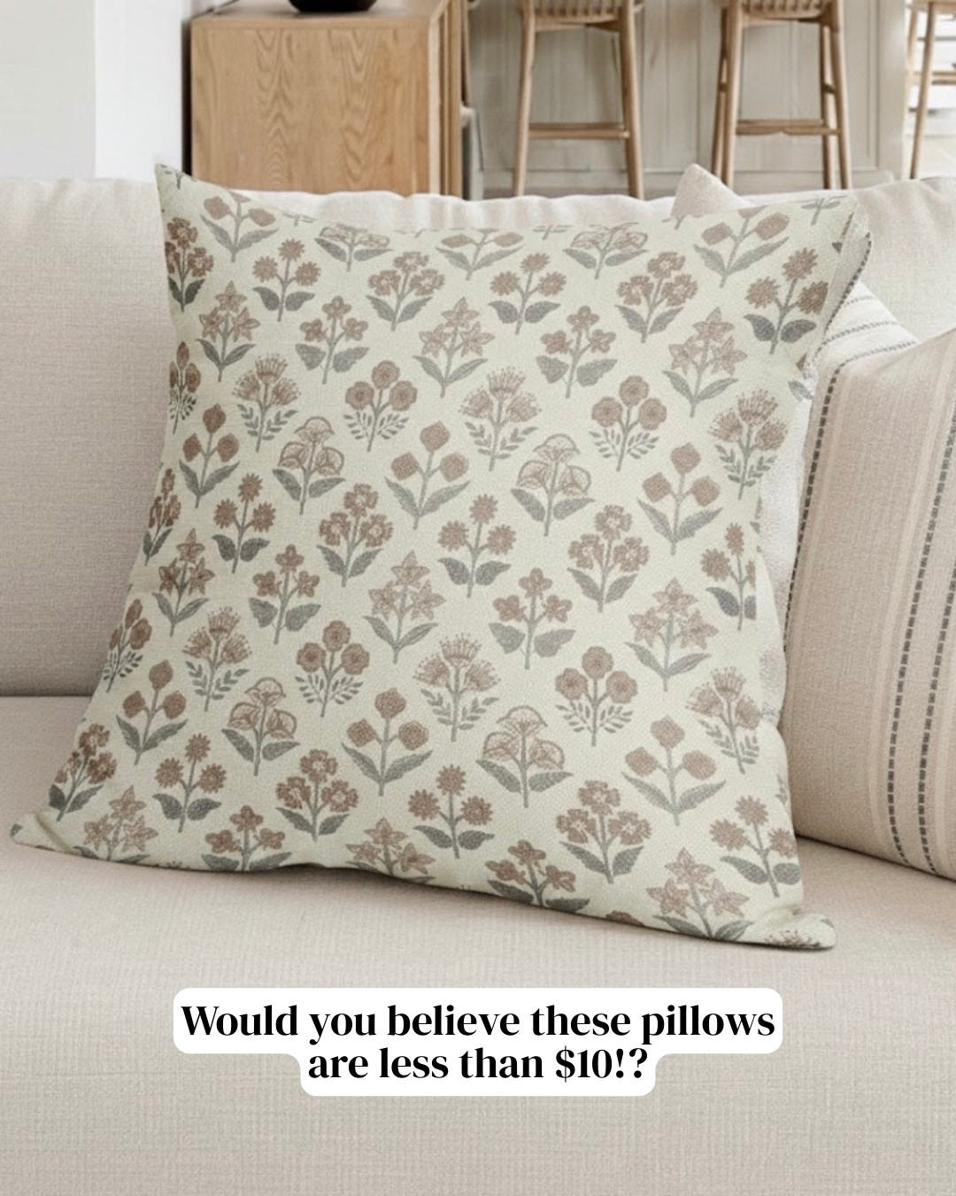 These Walmart pillows are such a cute spring look and so cheap! Love the print on these!


#LTKHome #LTKmomlife #LTKSaleAlert