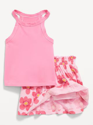 Sleeveless Tank Top and Skort Set for Toddler Girls | Old Navy (US)