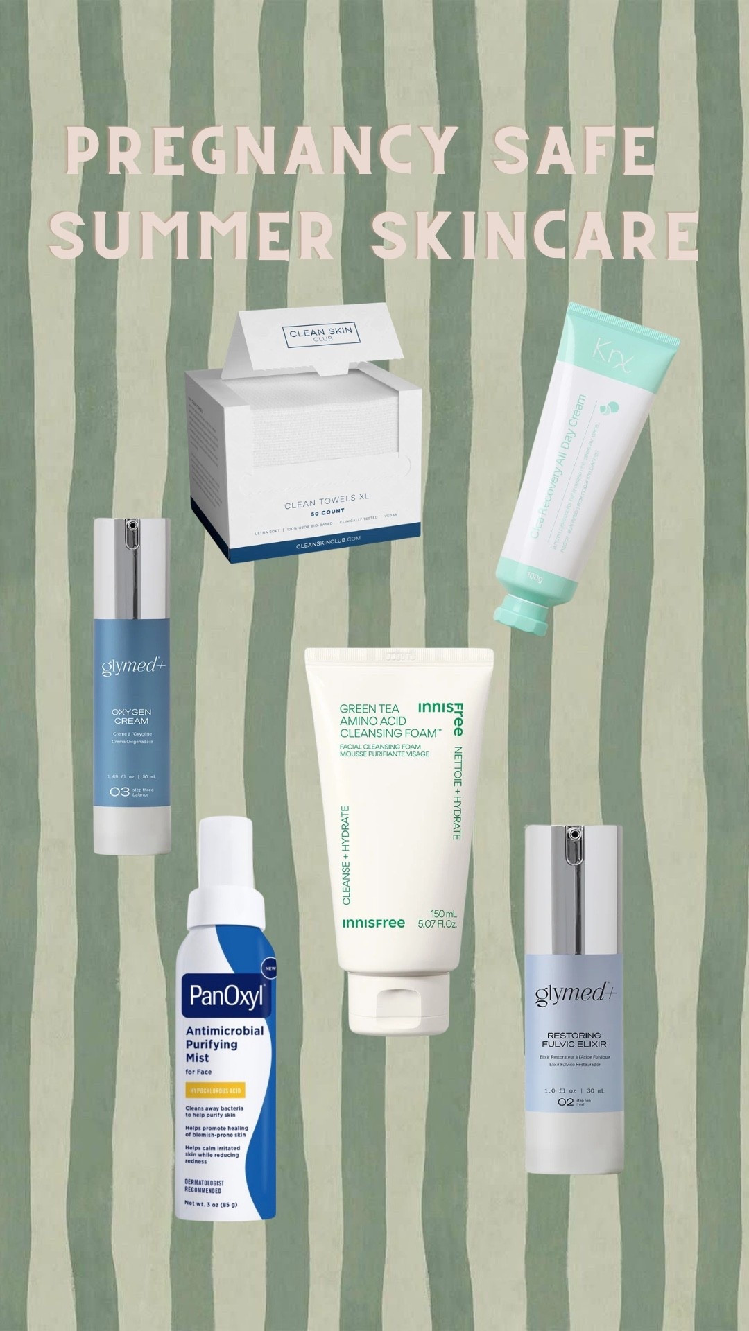 Pregnancy safe summer skincare routine that I brought with me on vacation! 
GLYMED PRODUCTS ARE LINKED IN MY BIO!!

#LTKselfcare #LTKBeauty #LTKmorningroutine
