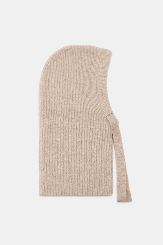 RIBBED KNIT HOOD | Zara US
