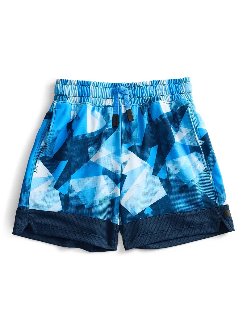 Athletic Works Boys' Print Performance Shorts, Sizes 4-18 & Husky | Walmart (US)