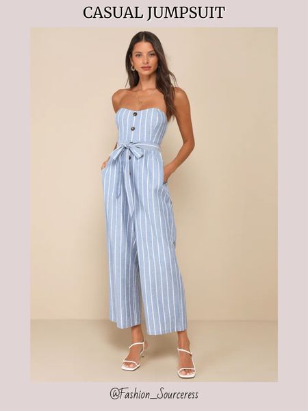 Strapless casual jumpsuit under $50!

Jumpsuits | casual outfits | day outfits | casual party outfit | blue and white | 4th of July outfit | 4th of July party | outfit for 4th of July | July 4th | summer outfits | travel outfits | rompers | jumpsuit | old money trend | preppy outfit | preppy summer fashion | preppy summer outfits | sandals | white heels 

#LTKStyleTip #LTKFindsUnder50 #LTKSeasonal