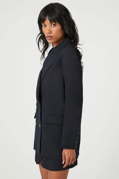 Plunging Double-Breasted Blazer | Forever 21