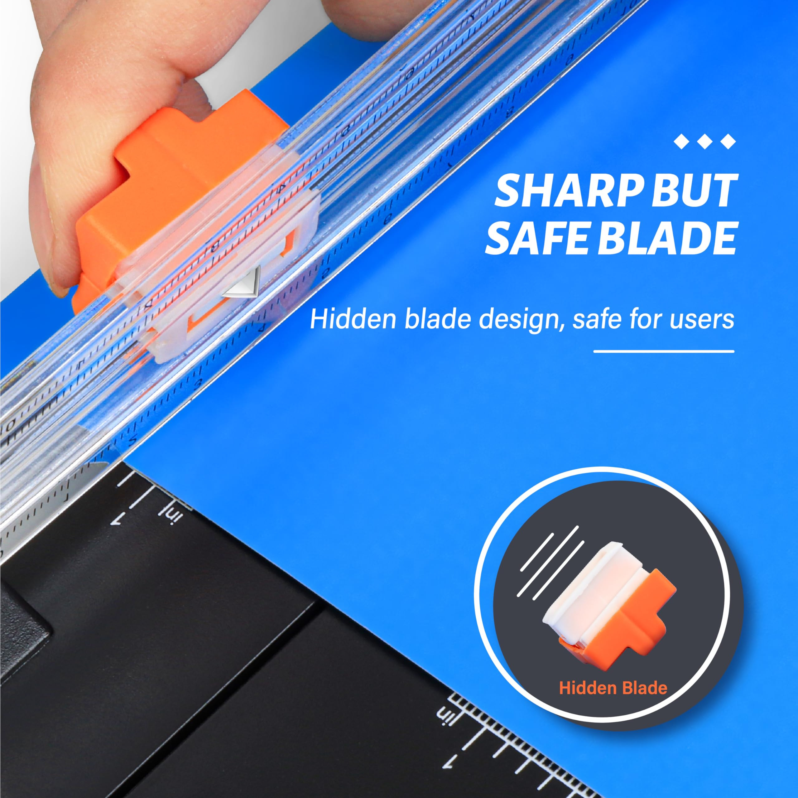Evteck Paper Cutter 12 Inch Paper Trimmer Slider Crafting Scrapbooking Supplies for A4 Vinyl Phot... | Amazon (US)