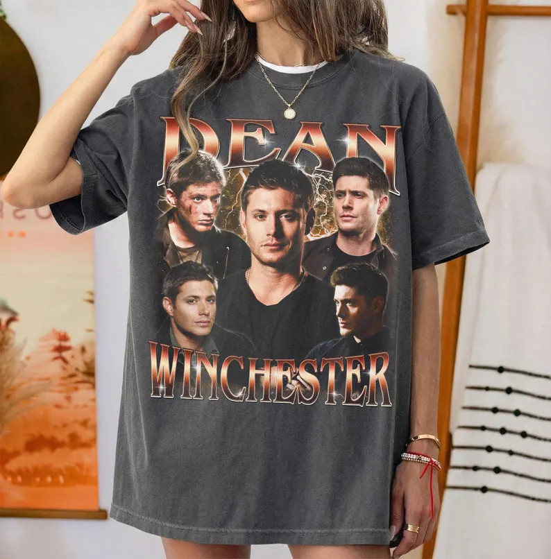 Dean Winchester Shirt, Vintage Dean Winchester Tshirt, Supernatural SPN 90s Bootleg Tee, Jensen Ackles Graphic T-Shirt, Hunter Fan Gift | Etsy (Global)
