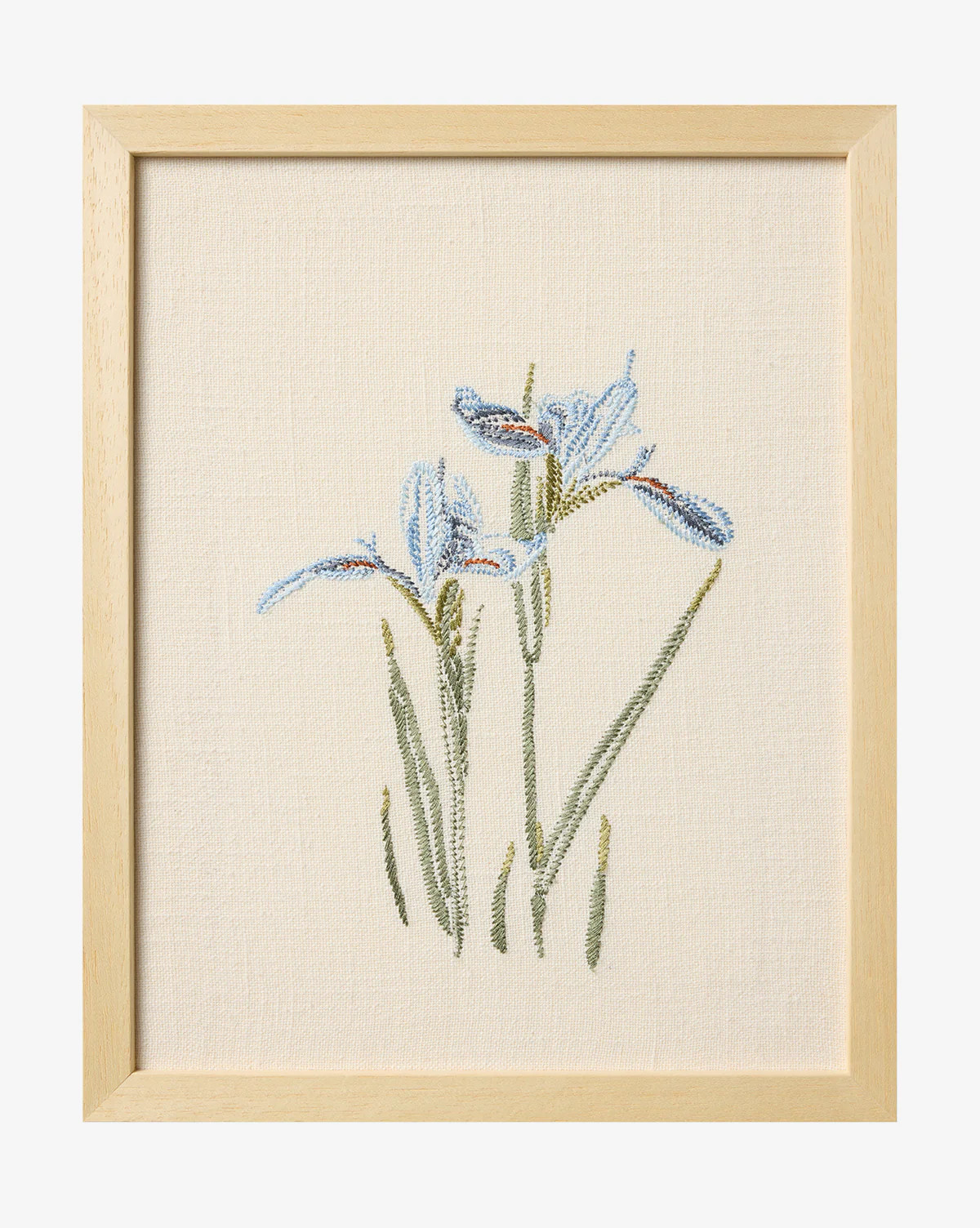 Embroidered Blue Iris | McGee & Co. (US)