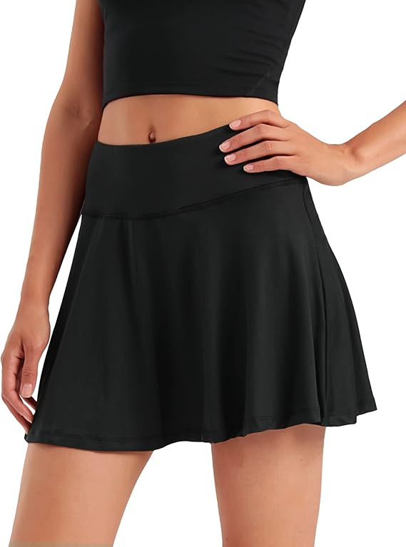 Stelle Women's High Waisted Tennis Skirts Golf Skorts with Inner Shorts for Athletic Running Work... | Amazon (US)