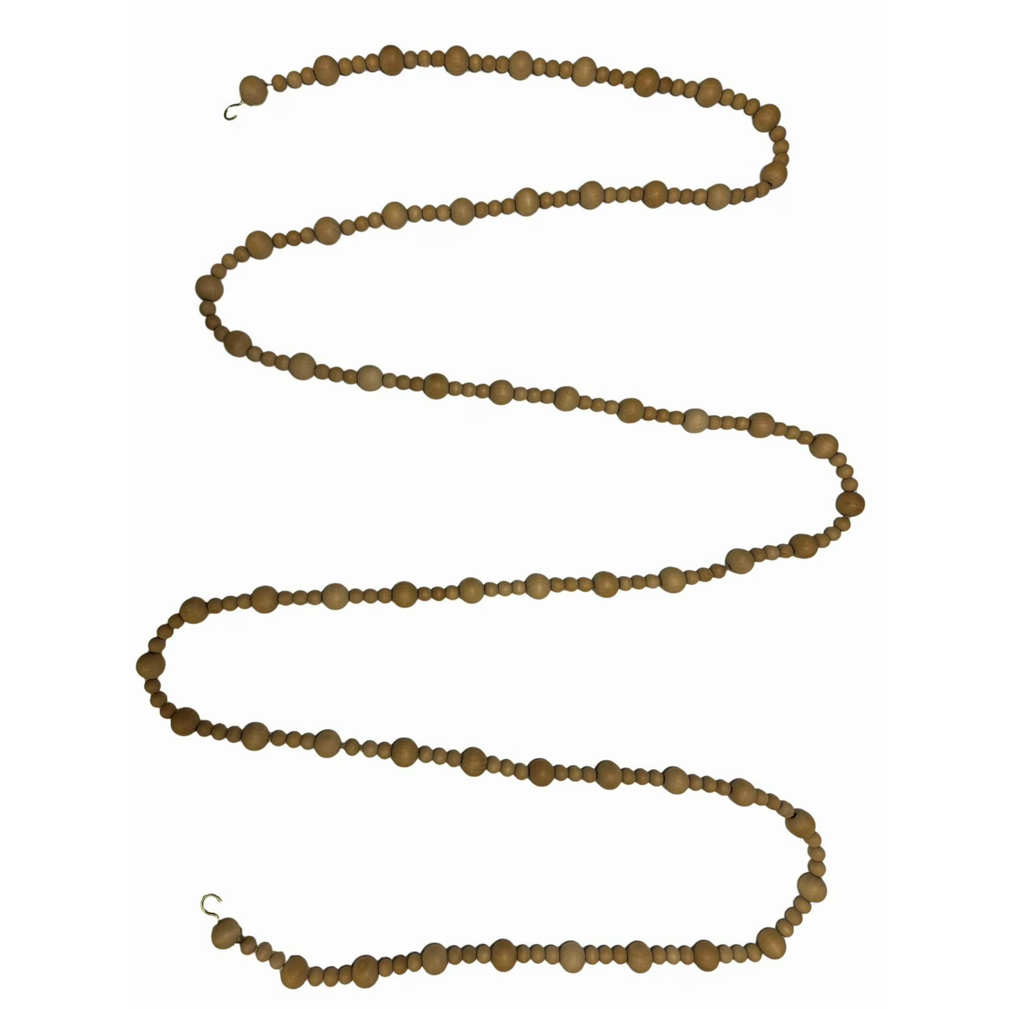 FRAÎCHE Holiday Natural Wood Bead Garland, 12-ft | Walmart (CA)