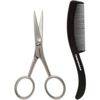 Tweezerman G.E.A.R. Moustache Scissors & Comb | Cult Beauty