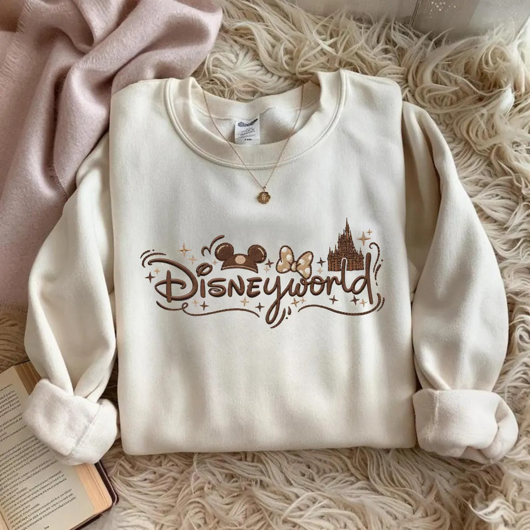 Coquette Disney World Embroidered Sweatshirt, Magic Kingdom Park Outfit - Etsy | Etsy (US)