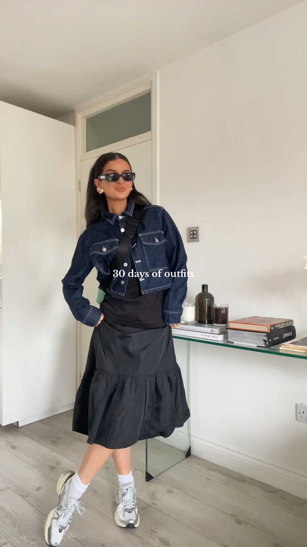 Day 3/30 

Denim jacket - nakd fashion 
T-shirt - uniqlo 
Skirt - Zara via vinted 
Nike V2k run 
Ganni festival bag 

#LTKfindsunder50 #LTKshoecrush #LTKstyletip