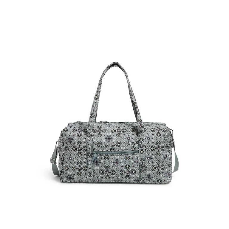 Vera Bradley Women's Recycled Cotton Large Travel Duffel Bag Plaza Tile | Walmart (US)