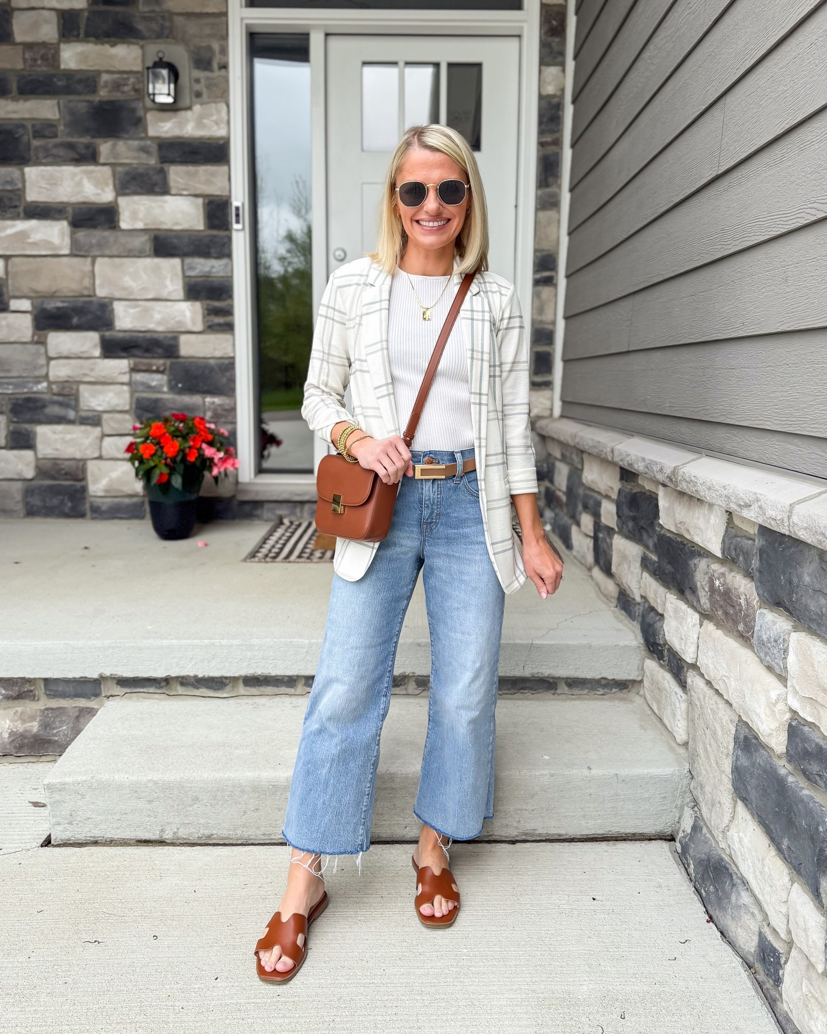 What I wore this week as a mom of 2! 
Blazer- xsmall || jeans- 25/petite || tank top- small 

#LTKOver40 #LTKStyleTip #LTKPetite