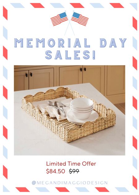 Yay!! This new scallop rattan tray is not only a dupe for Serena & Lilys scallop tray…but is now on sale for under $85!! It’ll go fast so if you’ve been eyeing 🏃🏼‍♀️🏃🏼‍♀️🏃🏼‍♀️

#LTKsalealert #LTKhome #LTKunder100