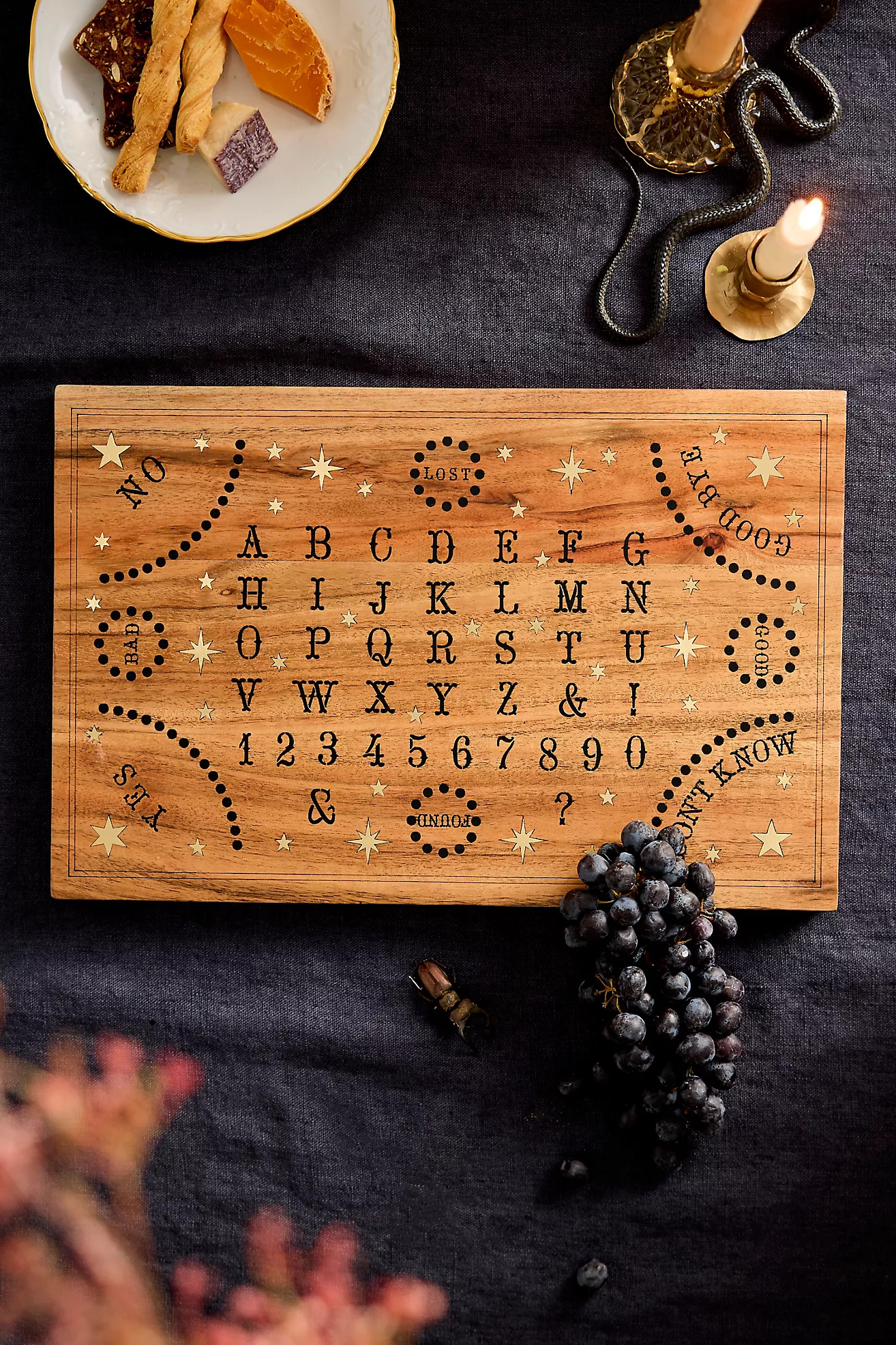 Espirito Brass Inlay Wooden Cheese Board | Anthropologie (US)
