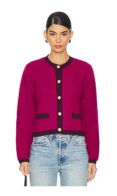 Steve Madden Fantino Cardigan in Fuschia from Revolve.com | Revolve Clothing (Global)