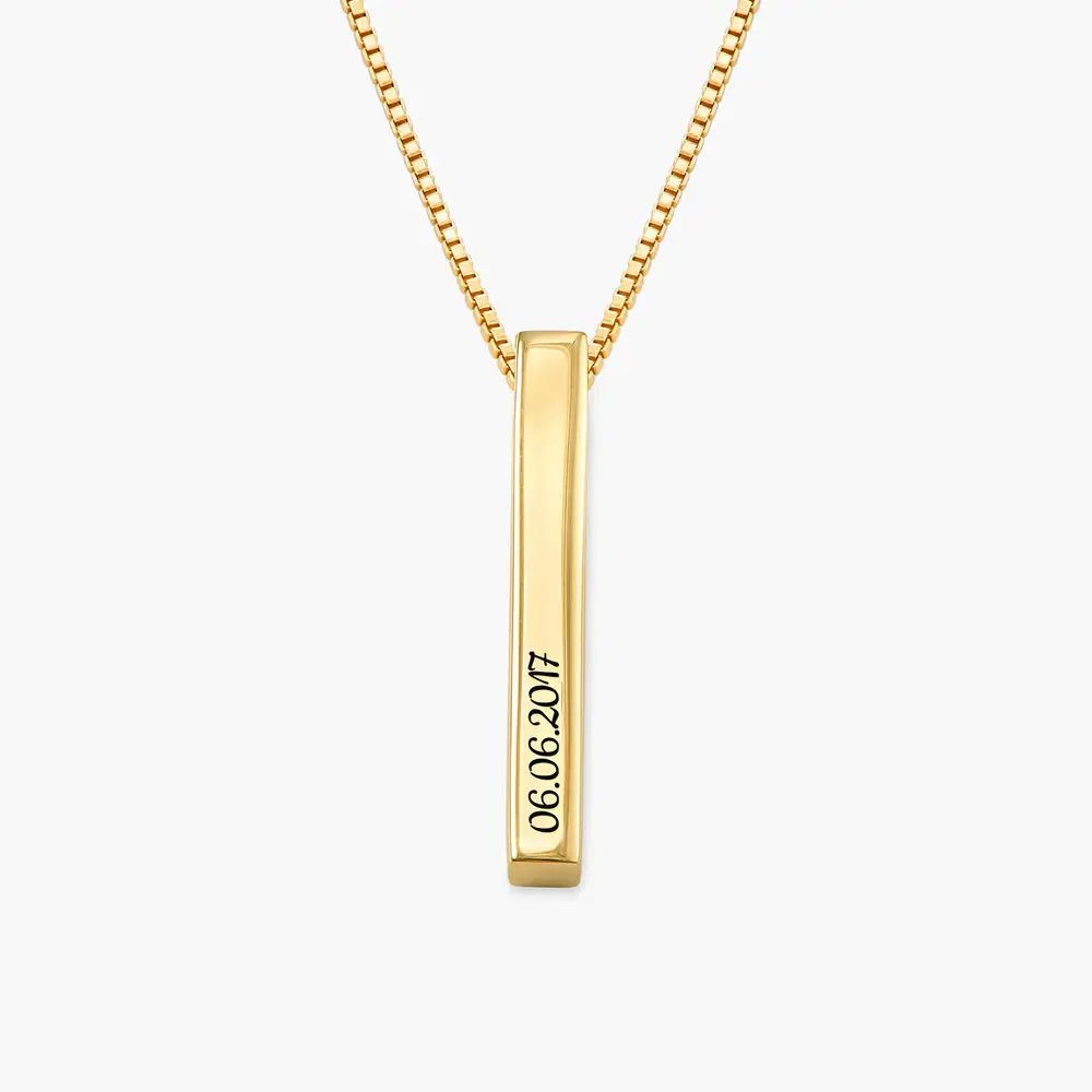Pillar Bar Necklace - 18k Gold Vermeil | Oak & Luna (US)