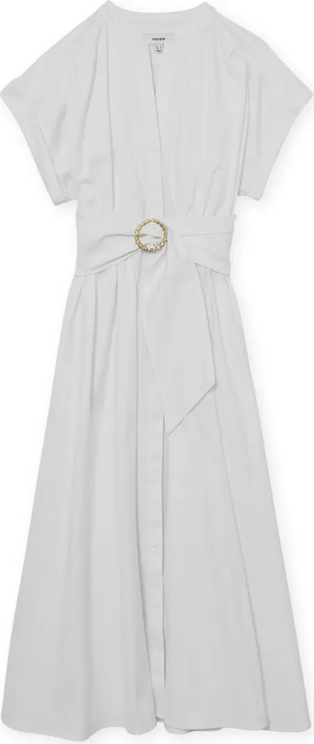 Sally Stretch Cotton Midi Dress | Nordstrom