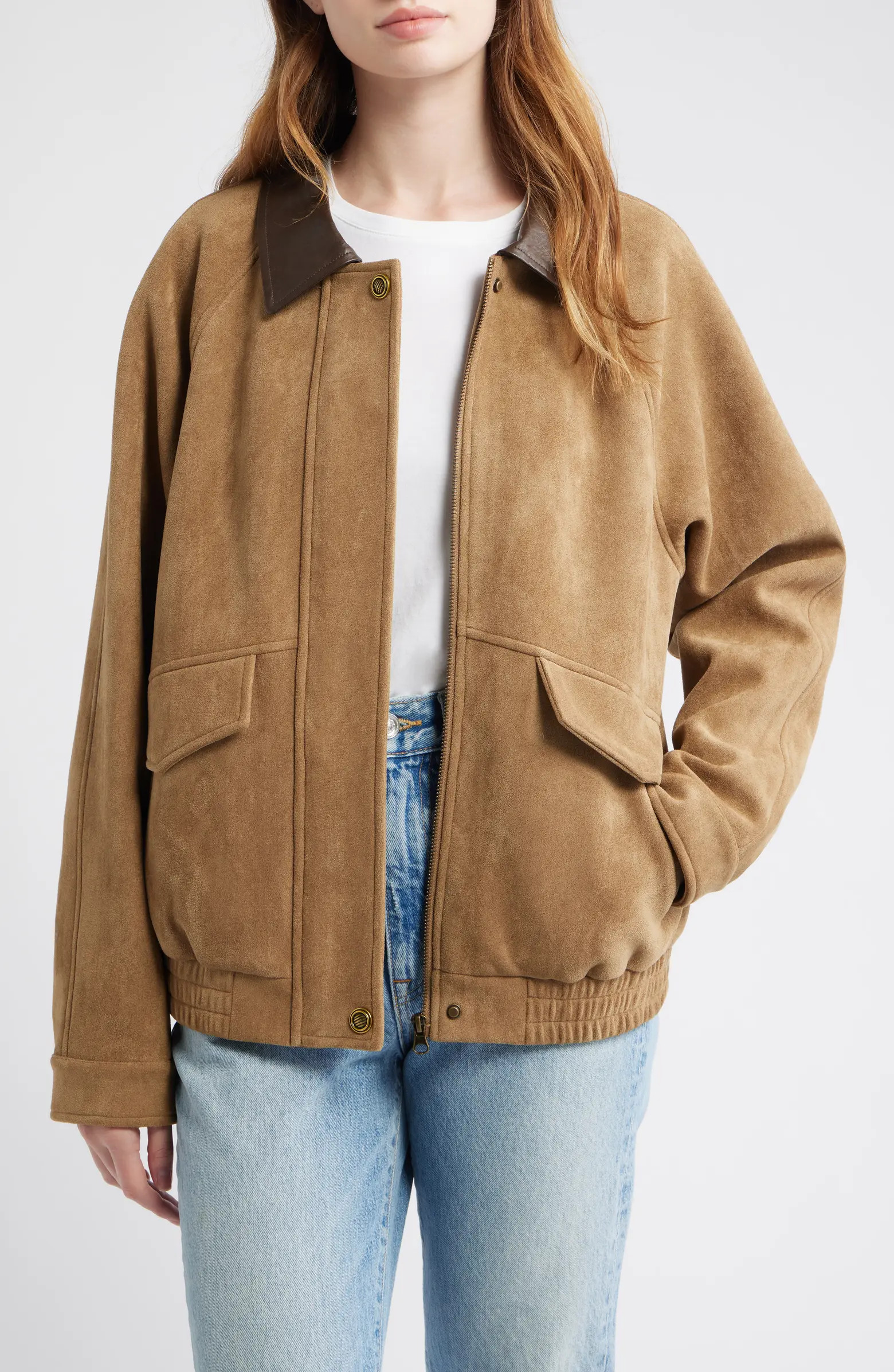 Faux Suede Chore Coat | Nordstrom