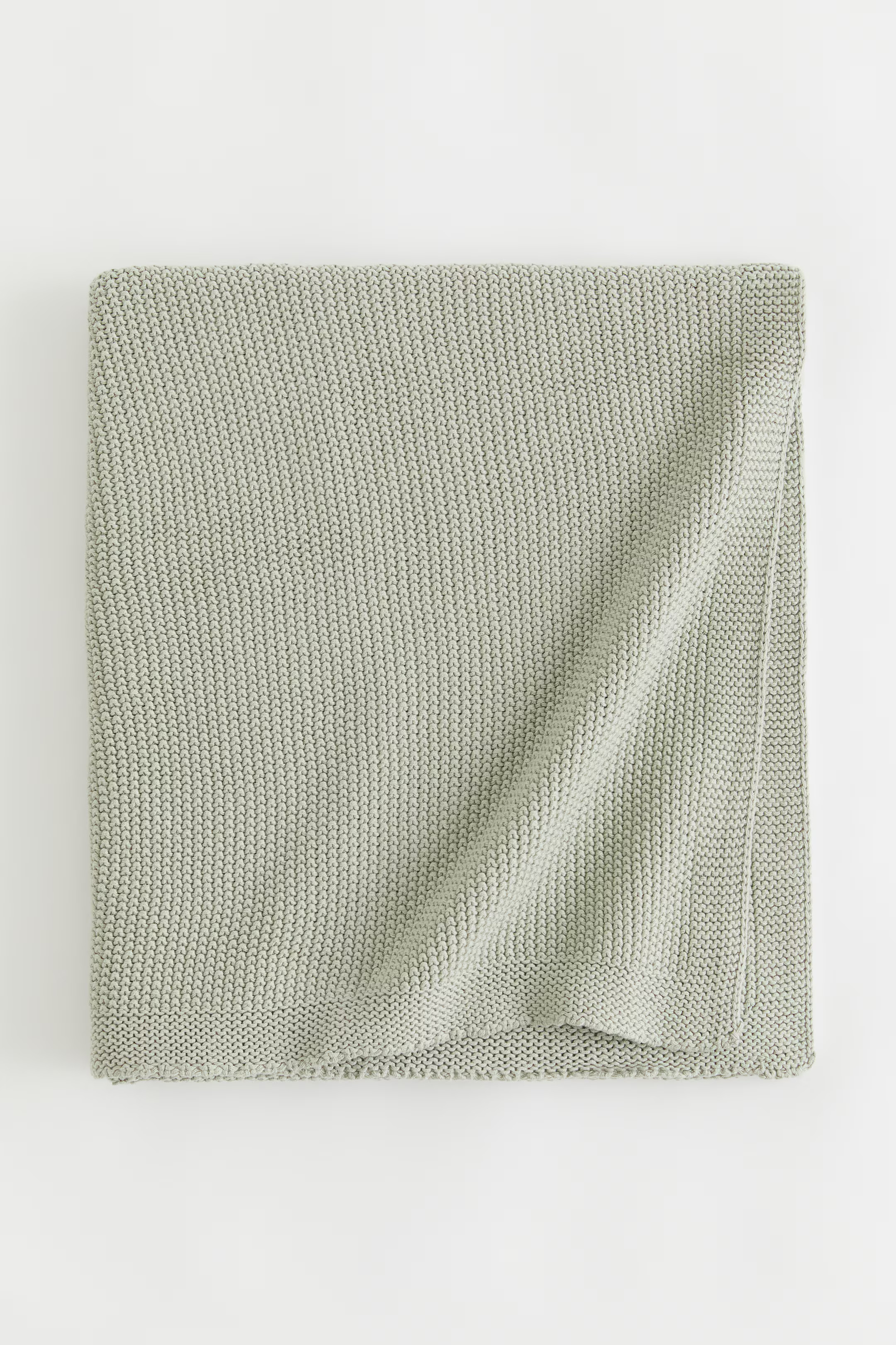 Moss-stitched Cotton Blanket | H&M (US + CA)