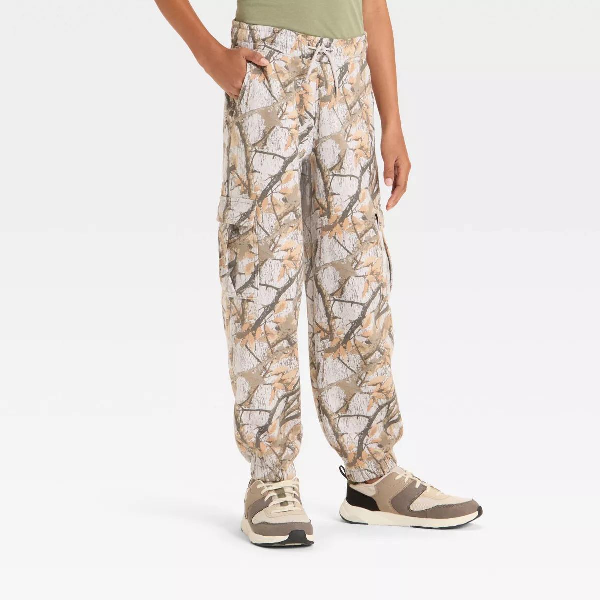 Boys' Mid-Rise Fleece Cargo Jogger Pants - art class™ | Target