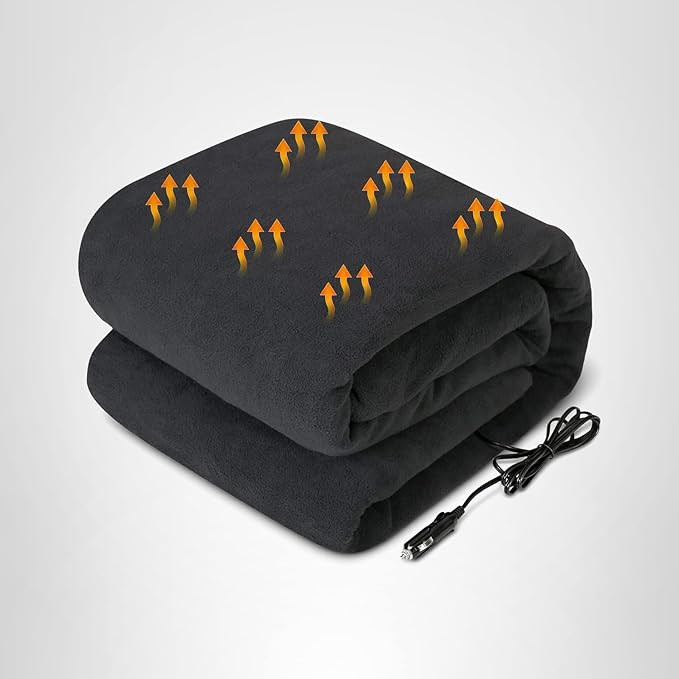 Westinghouse Heated Car Blanket, 12-Volt Electric Blanket for Car, Truck, SUV, RV, Portable Heate... | Amazon (US)