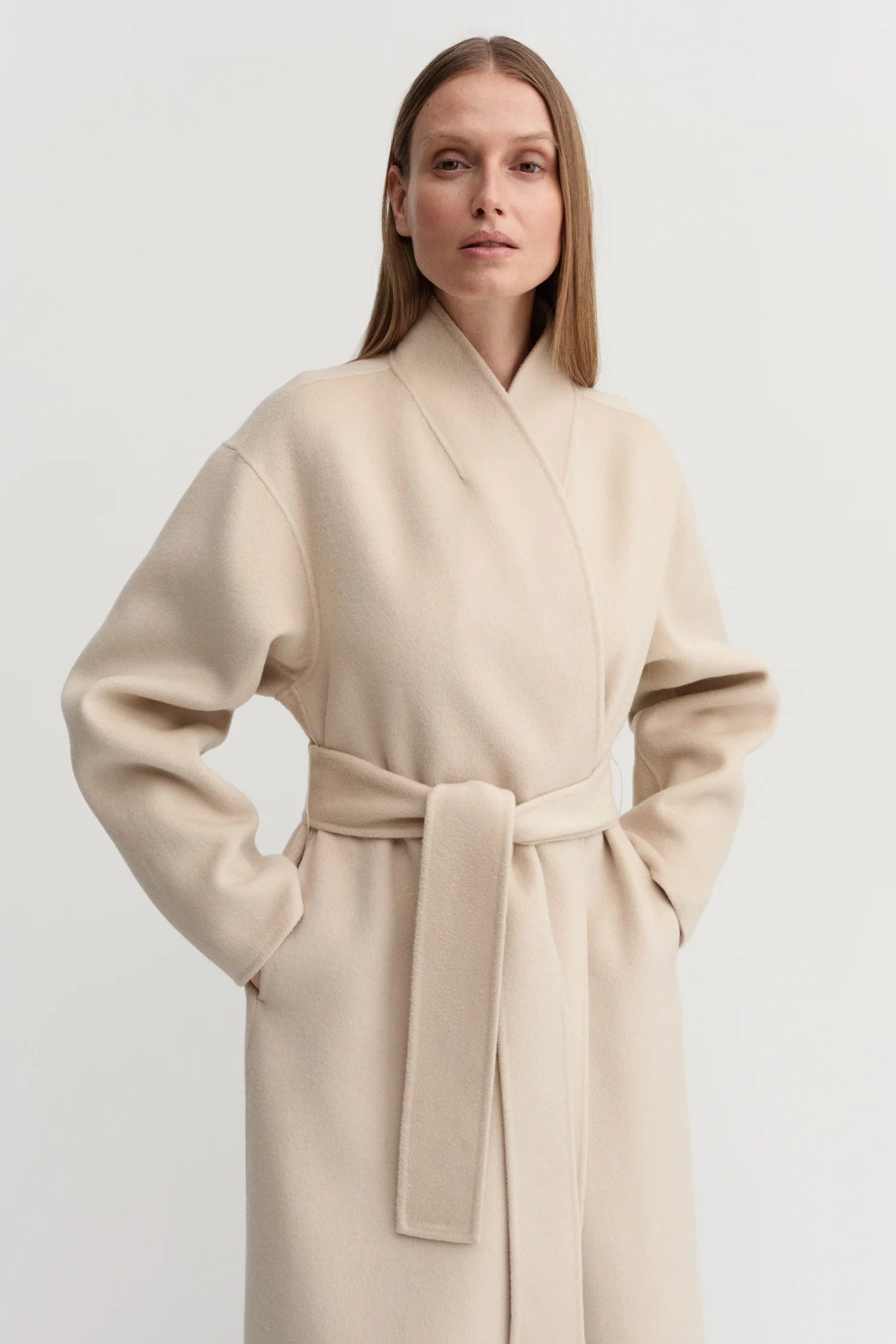 Mara Doublé Coat, sand | Almada Label