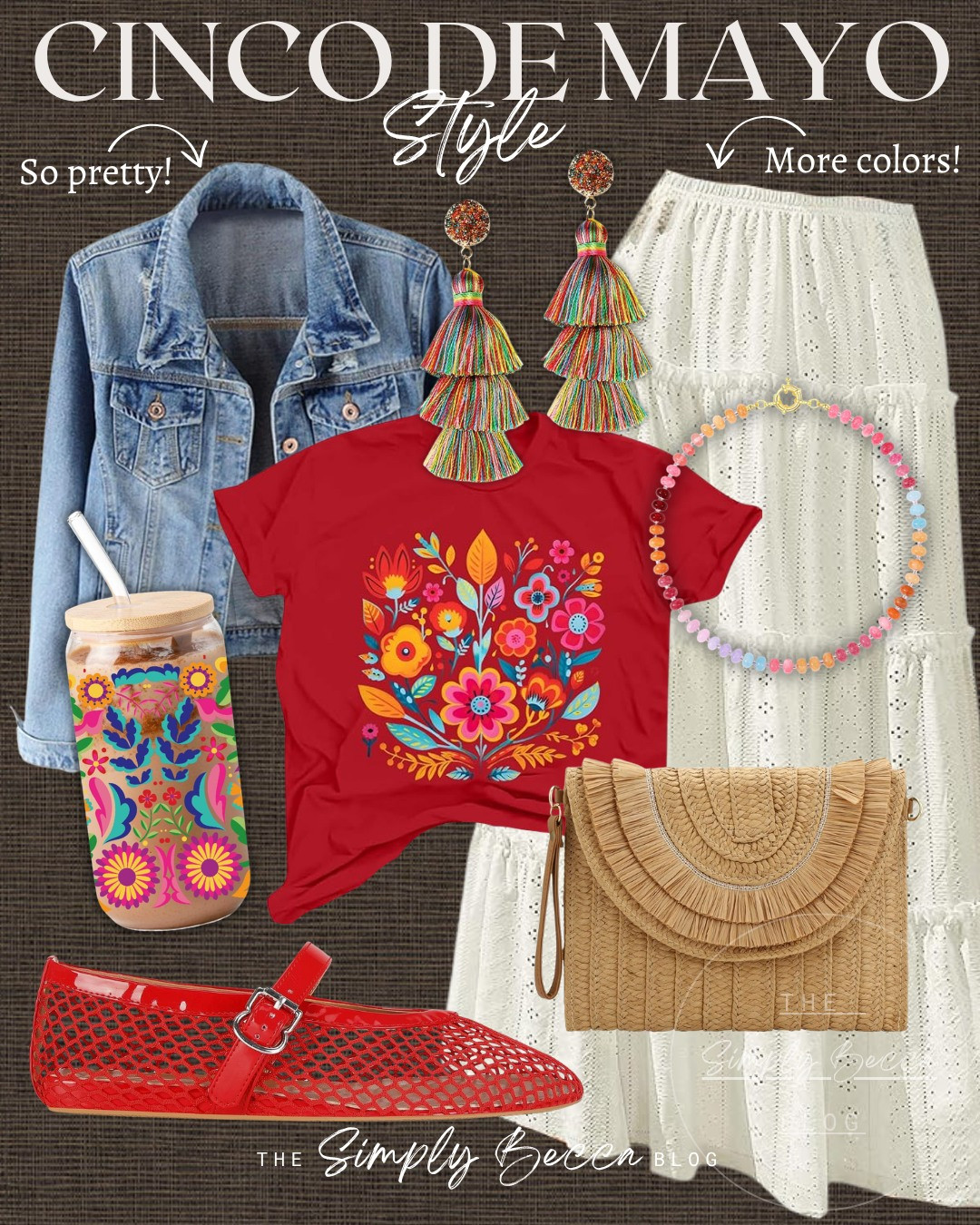 Okayyy, such a cute outfit for Cinco de Mayo! 🇲🇽

@amazon #ltkwomens #ltkfinds #amazonfashion #eyeletskirt #icedcoffee #strawclutch #red #cincodemayo 

 #LTKootd #LTKmomlife #LTKSeasonal