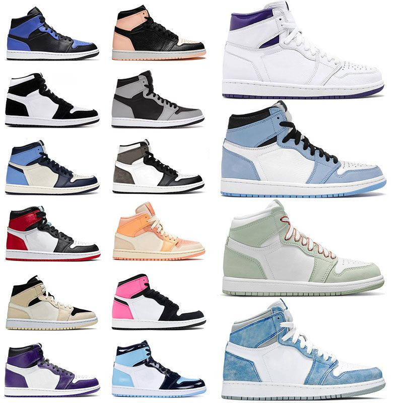 Origianl Jumpman 1 1s Mens Women Basketball Shoes Court Purple Hyper Royal University Blue Mid Gr... | DHGate